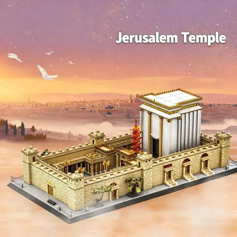 Lego Compatible Jerusalem Temple High Difficulty Large Scale Building Kit - ToylandEU
