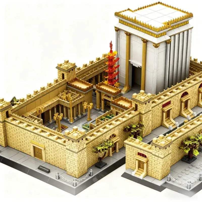 Lego Compatible Jerusalem Temple High Difficulty Large Scale Building Kit - ToylandEU