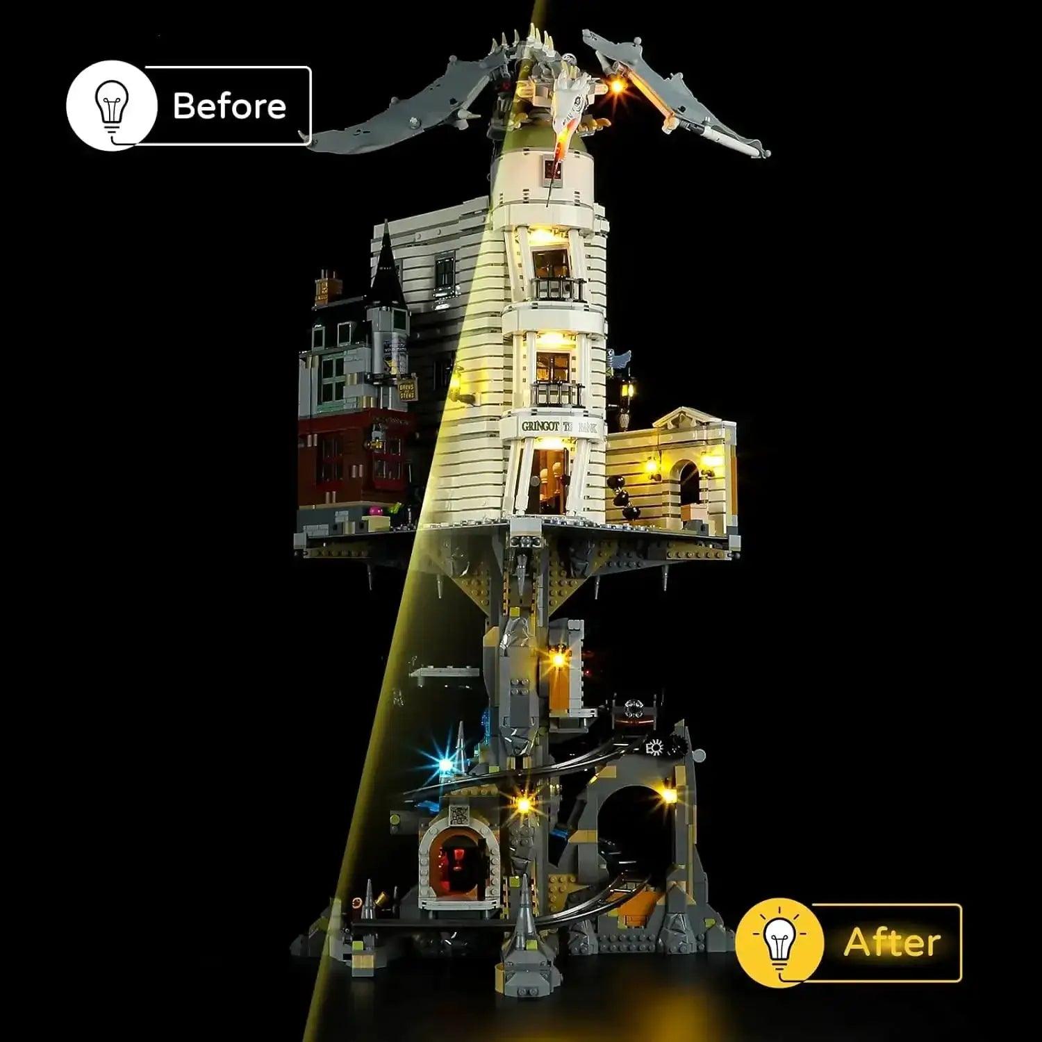  Lego Compatible LED Light Gringotts Wizarding Bank -  ToylandEU™