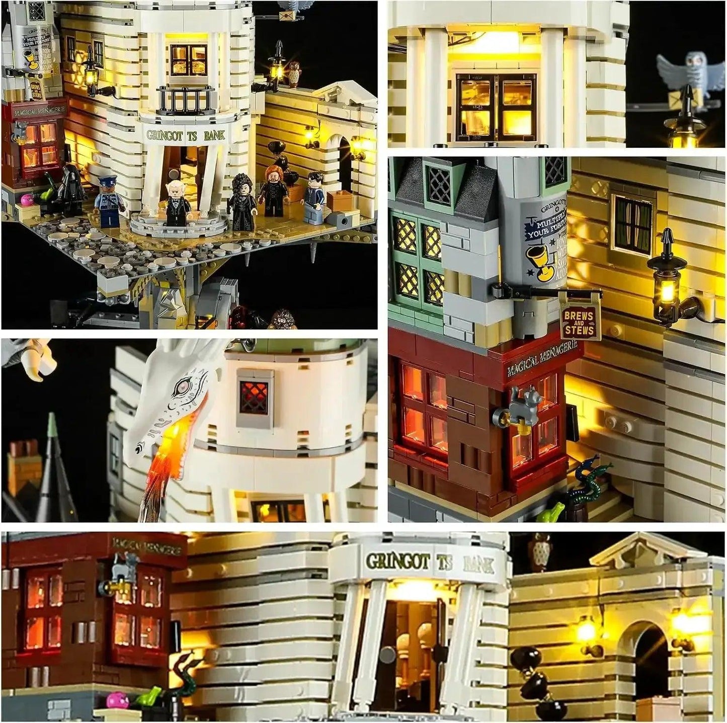  Lego Compatible LED Light Gringotts Wizarding Bank -  ToylandEU™