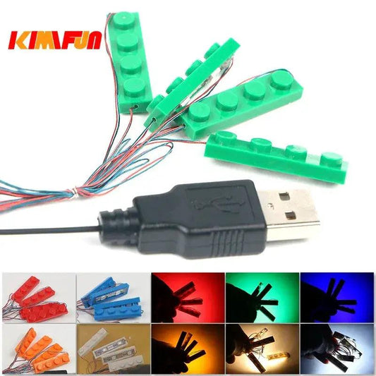  Lego Compatible LED Light Set Easy Clip On Blocks -  ToylandEU™