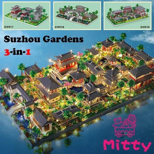  Lego Compatible Led Light Ancient Pavilion Building Toy -  ToylandEU™