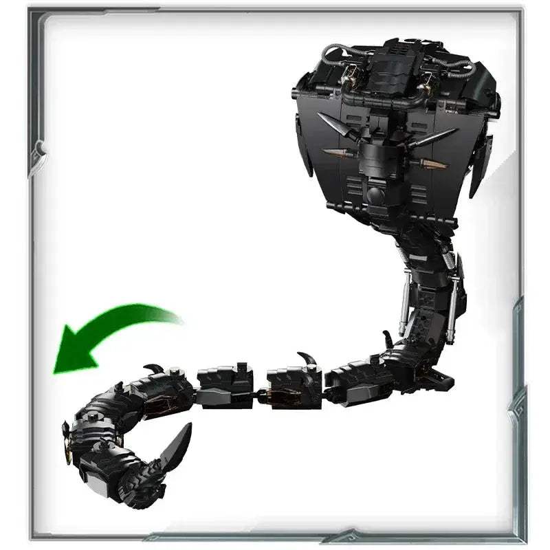 Lego Compatible Mechanical Snake Building Blocks Kit Over 1000 Pieces - ToylandEU