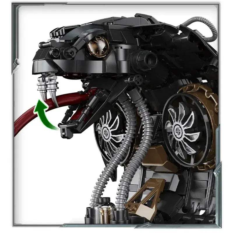 Lego Compatible Mechanical Snake Building Blocks Kit Over 1000 Pieces - ToylandEU