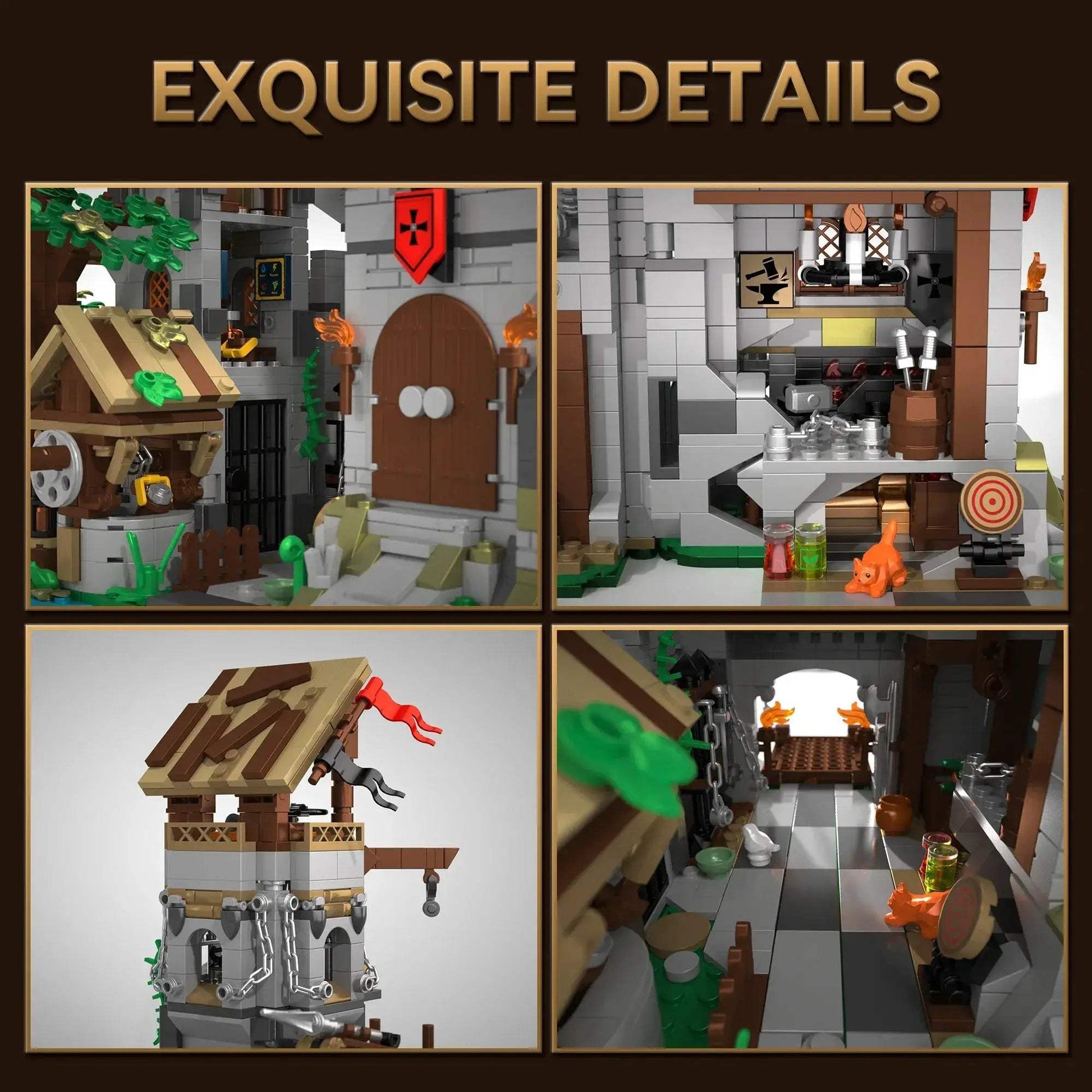 Lego Compatible Medieval Castle Building Blocks Set for Kids - ToylandEU
