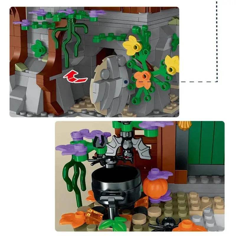 Lego Compatible Medieval Witch House Building Blocks Set - ToylandEU