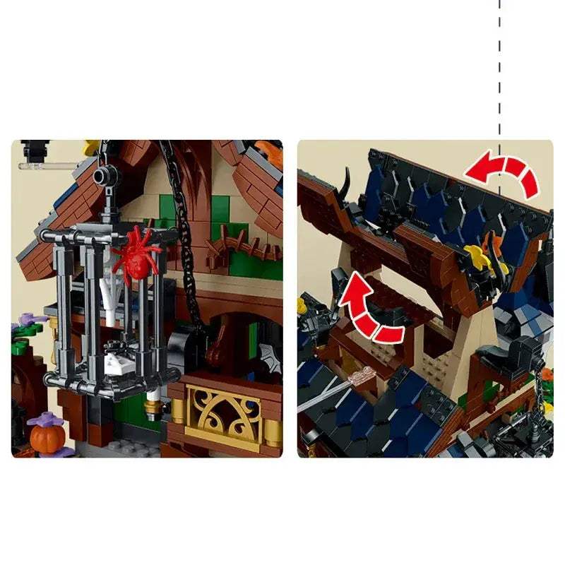 Lego Compatible Medieval Witch House Building Blocks Set - ToylandEU