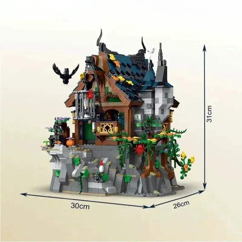 Lego Compatible Medieval Witch House Building Blocks Set - ToylandEU