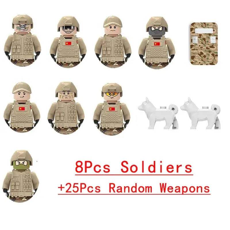 Lego Compatible Military Building Blocks Armored Vehicle Set - ToylandEU