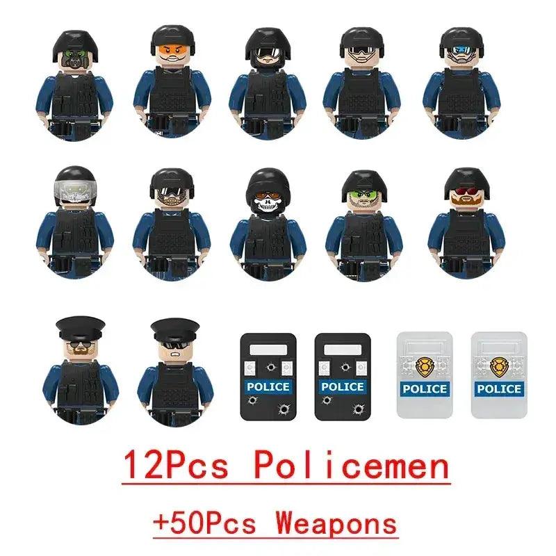  Lego Compatible Military Building Blocks Set Figures CE -  ToylandEU™