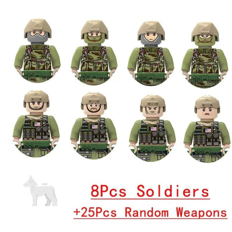  Lego Compatible Military Building Blocks Set Off Road -  ToylandEU™