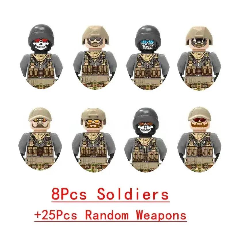  Lego Compatible Military Building Blocks With Weapons -  ToylandEU™
