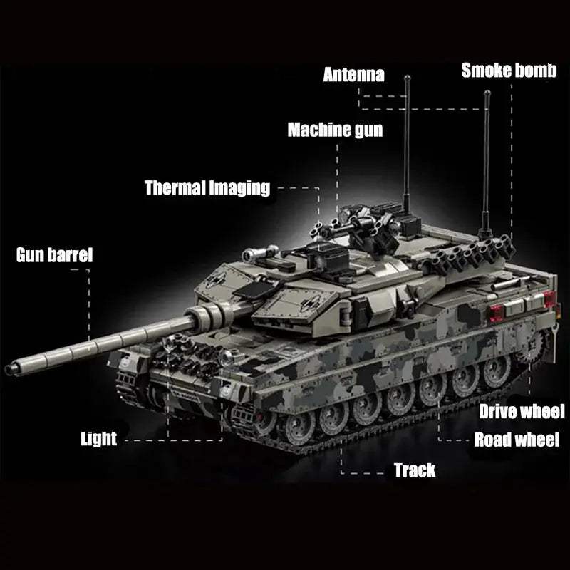  Lego Compatible Military Tank For Kids Ages 6 Durable -  ToylandEU™