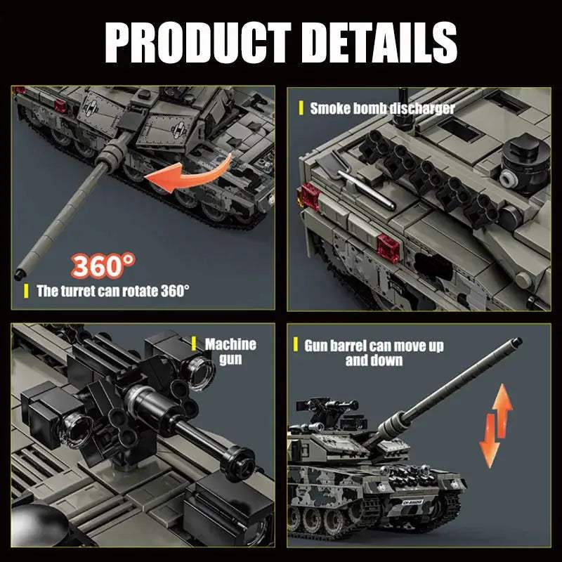  Lego Compatible Military Tank For Kids Ages 6 Durable -  ToylandEU™