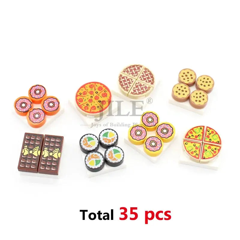 Lego Compatible Mini Food Building Blocks For Creative City Play - ToylandEU