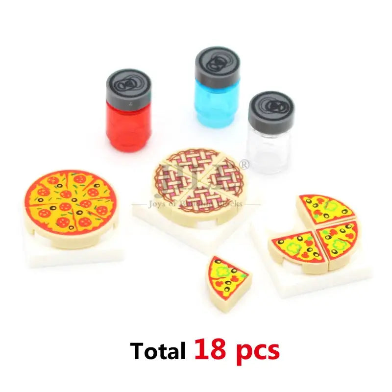 Lego Compatible Mini Food Building Blocks For Creative City Play - ToylandEU
