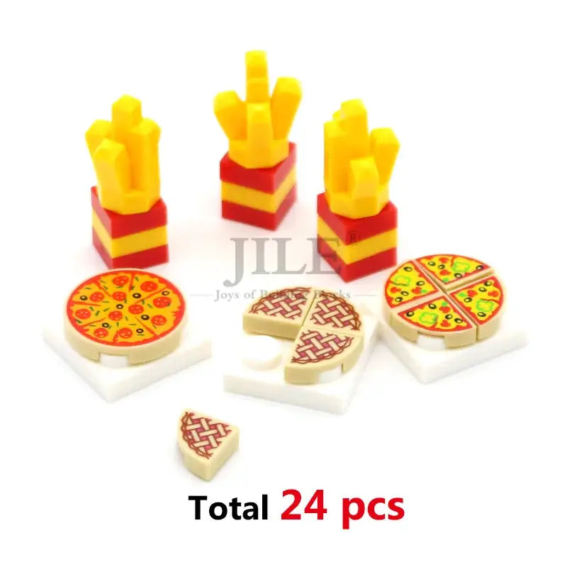 Lego Compatible Mini Food Building Blocks For Creative City Play - ToylandEU