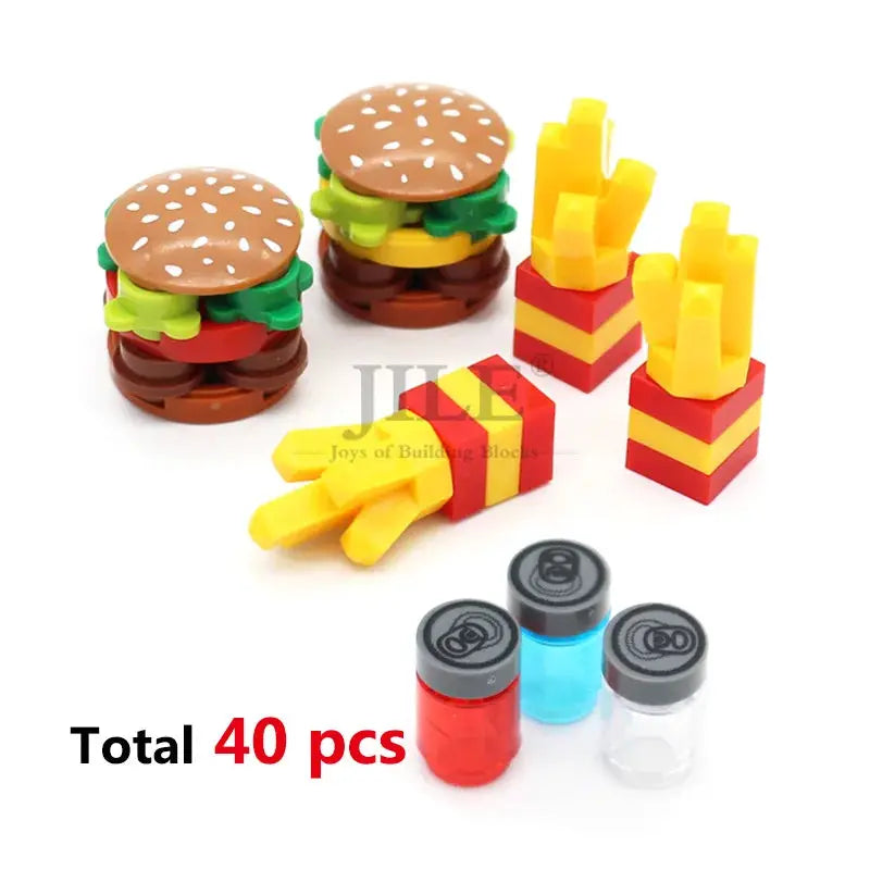 Lego Compatible Mini Food Building Blocks For Creative City Play - ToylandEU