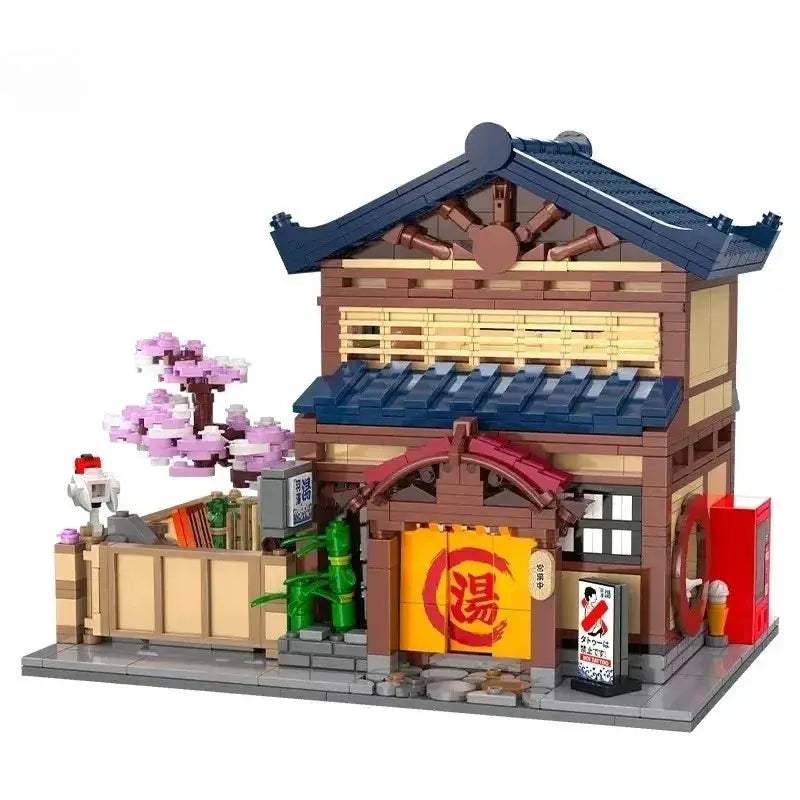 Lego Compatible Modular Bathhouse Building Blocks For Creative Play - ToylandEU