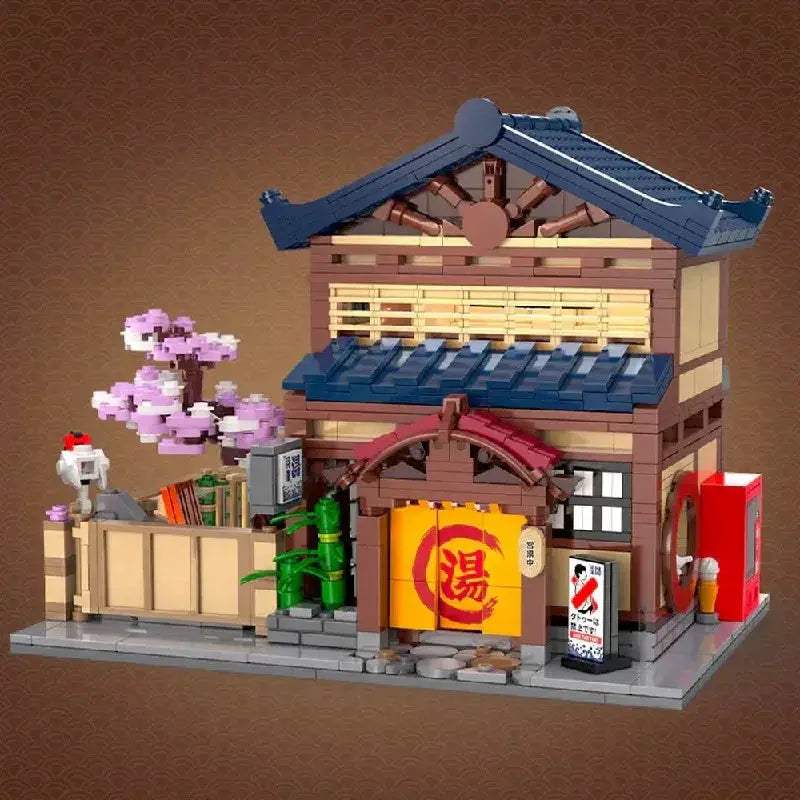 Lego Compatible Modular Bathhouse Building Blocks For Creative Play - ToylandEU