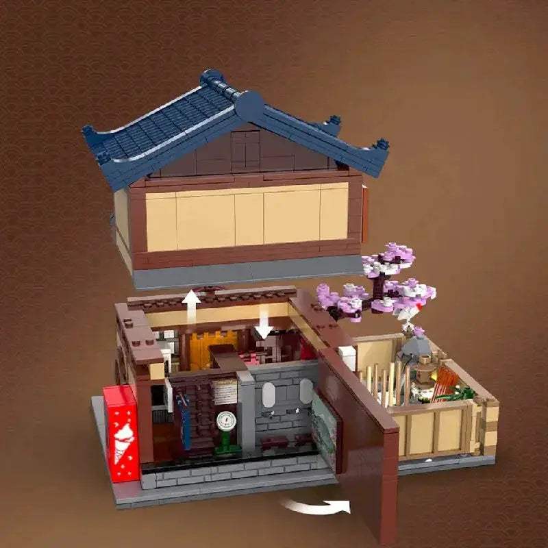 Lego Compatible Modular Bathhouse Building Blocks For Creative Play - ToylandEU