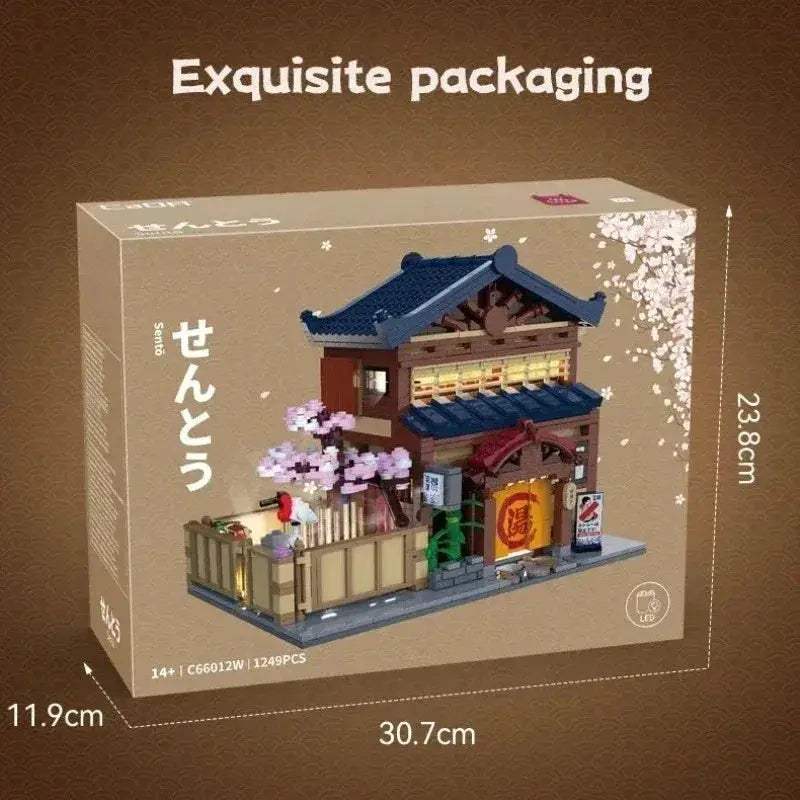 Lego Compatible Modular Bathhouse Building Blocks For Creative Play - ToylandEU
