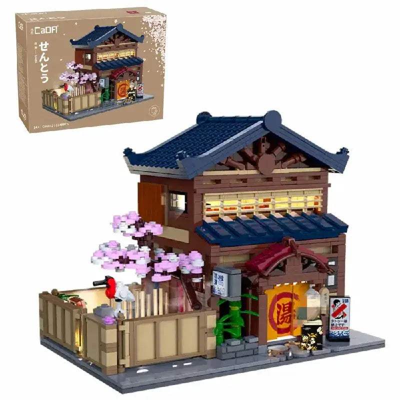 Lego Compatible Modular Bathhouse Building Blocks For Creative Play - ToylandEU