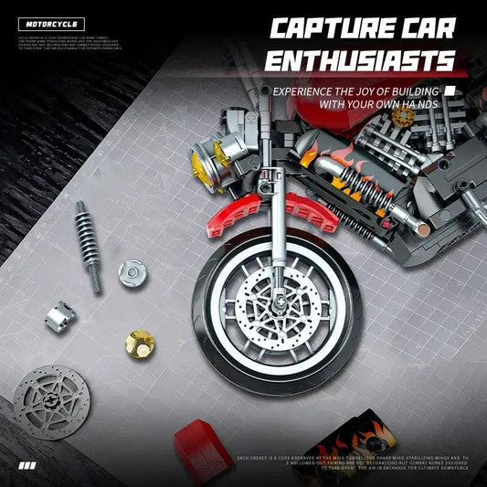  Lego Compatible Motorbike Building Blocks Set Detailed -  ToylandEU™