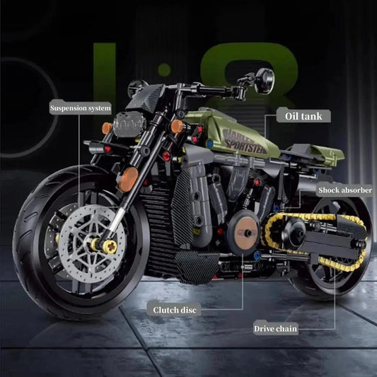  Lego Compatible Motorcycle Building Blocks Kids Gift -  ToylandEU™