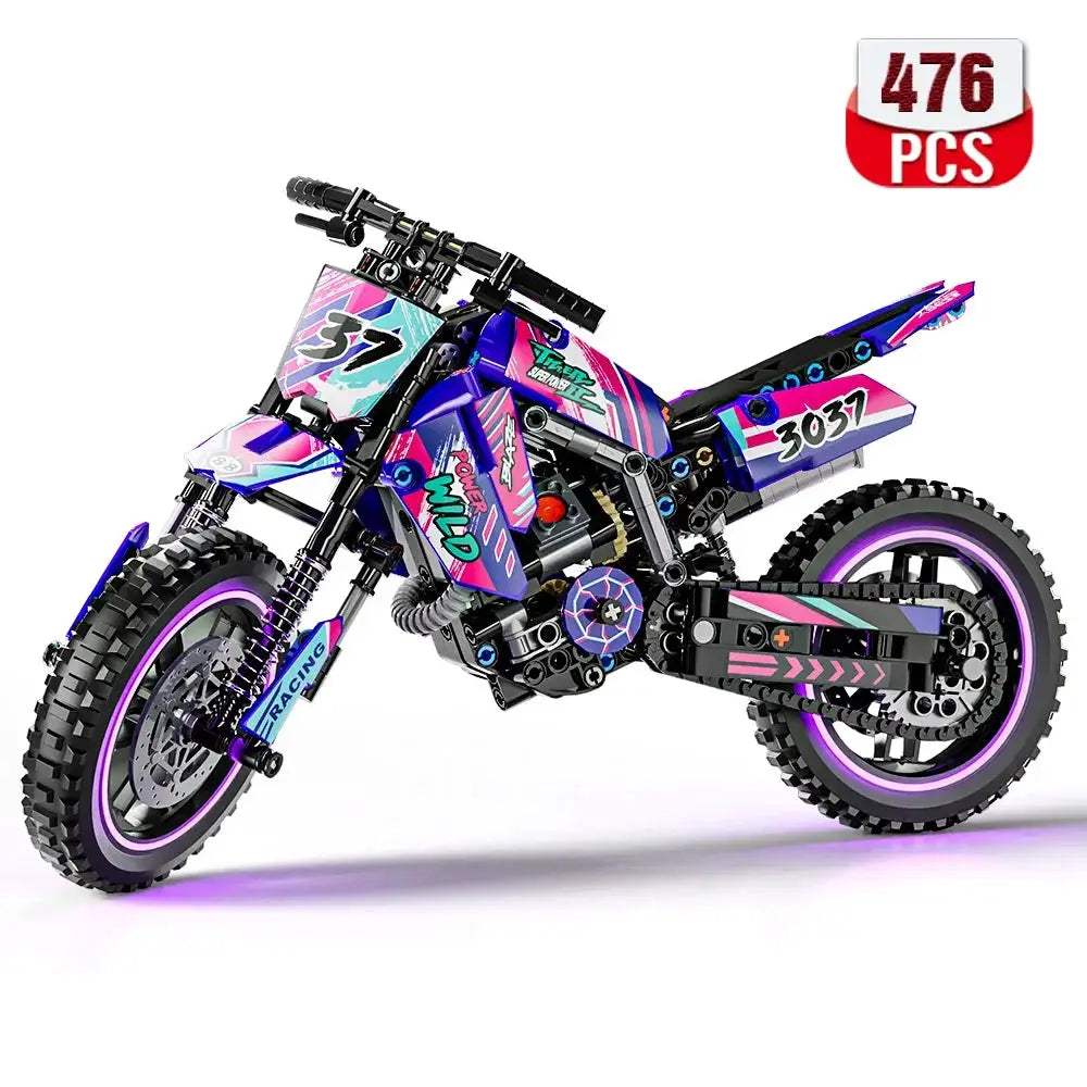  Lego Compatible Motorcycle Building Blocks STEM Kit CE -  ToylandEU™