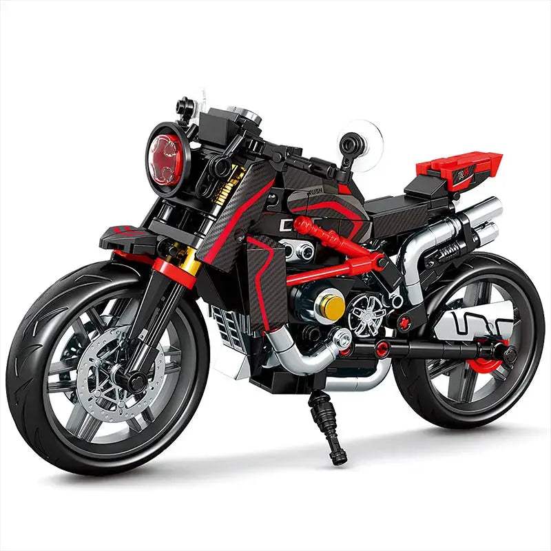 City Retro Technical Moto Car Building Blocks Racing Motobike Vehicle Bricks Toys for Children Gifts - ToylandEU