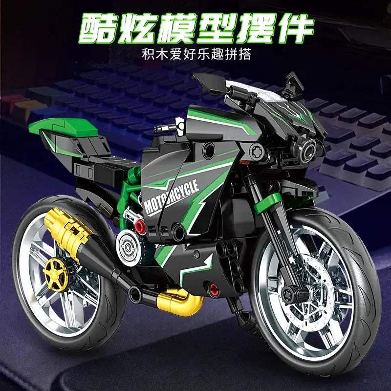 City Retro Technical Moto Car Building Blocks Racing Motobike Vehicle Bricks Toys for Children Gifts - ToylandEU