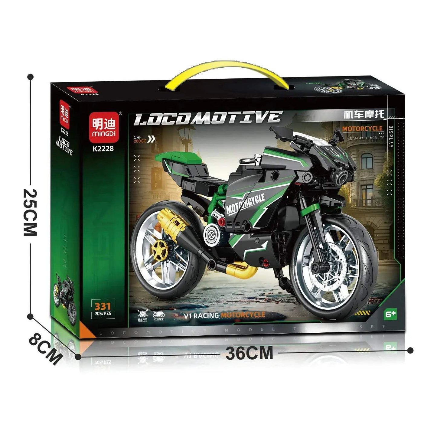 City Retro Technical Moto Car Building Blocks Racing Motobike Vehicle Bricks Toys for Children Gifts - ToylandEU