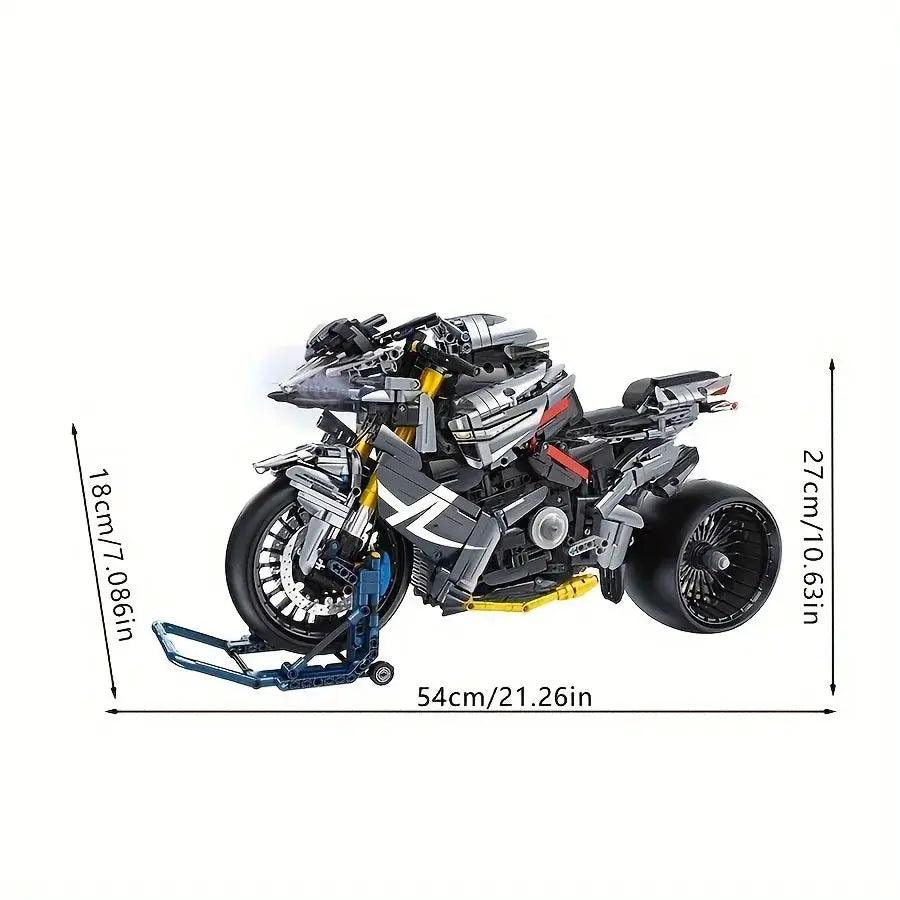  Lego Compatible Motorcycle Building Blocks With LED Lights -  ToylandEU™