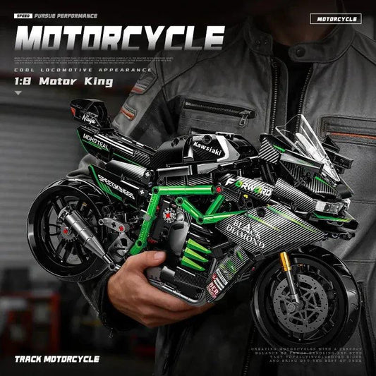  Lego Compatible Motorcycle Model Kit Realistic Assembly -  ToylandEU™