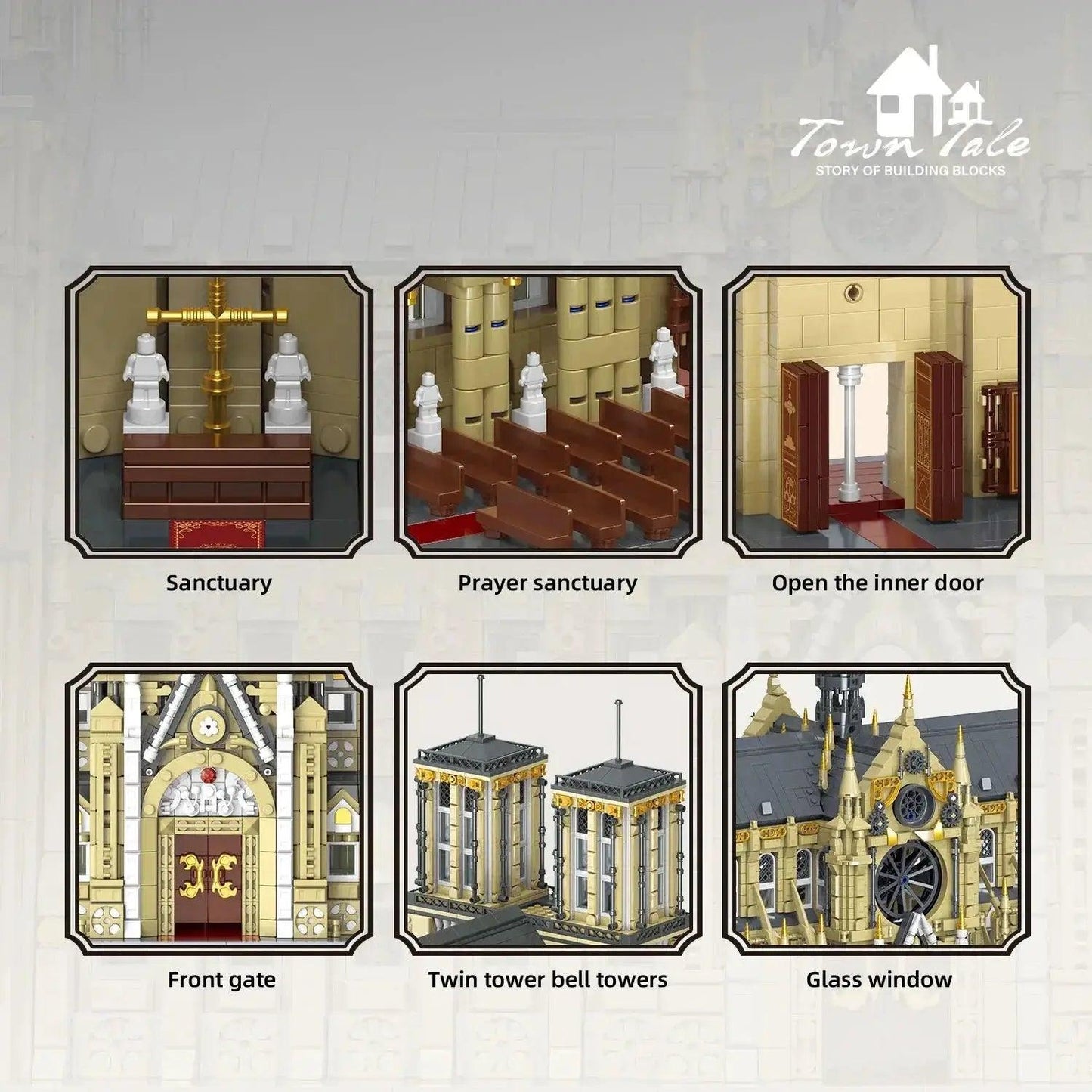 Lego Compatible Notre Dame Model Kit Challenging Build -  ToylandEU™