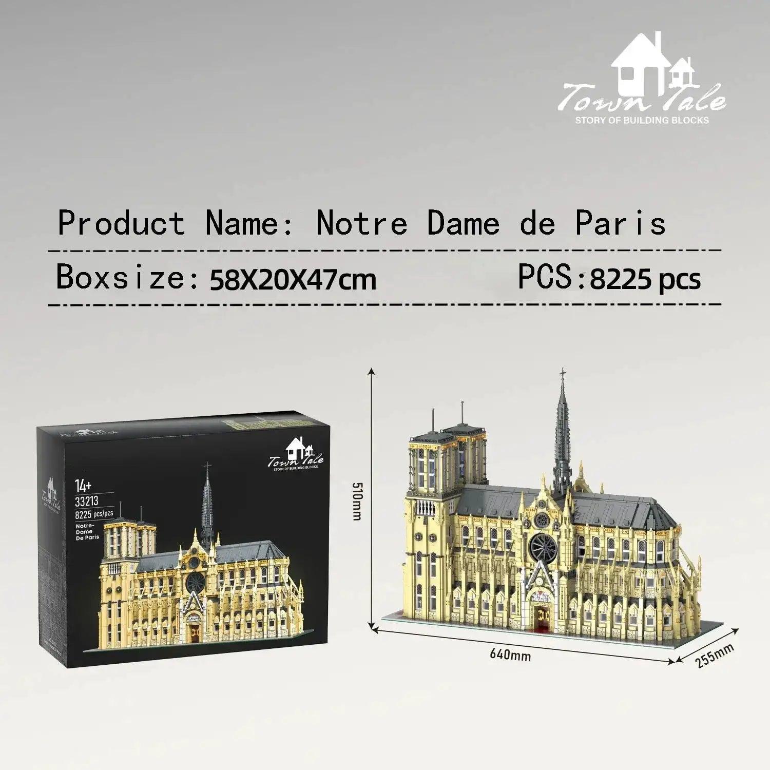  Lego Compatible Notre Dame Model Kit Challenging Build -  ToylandEU™