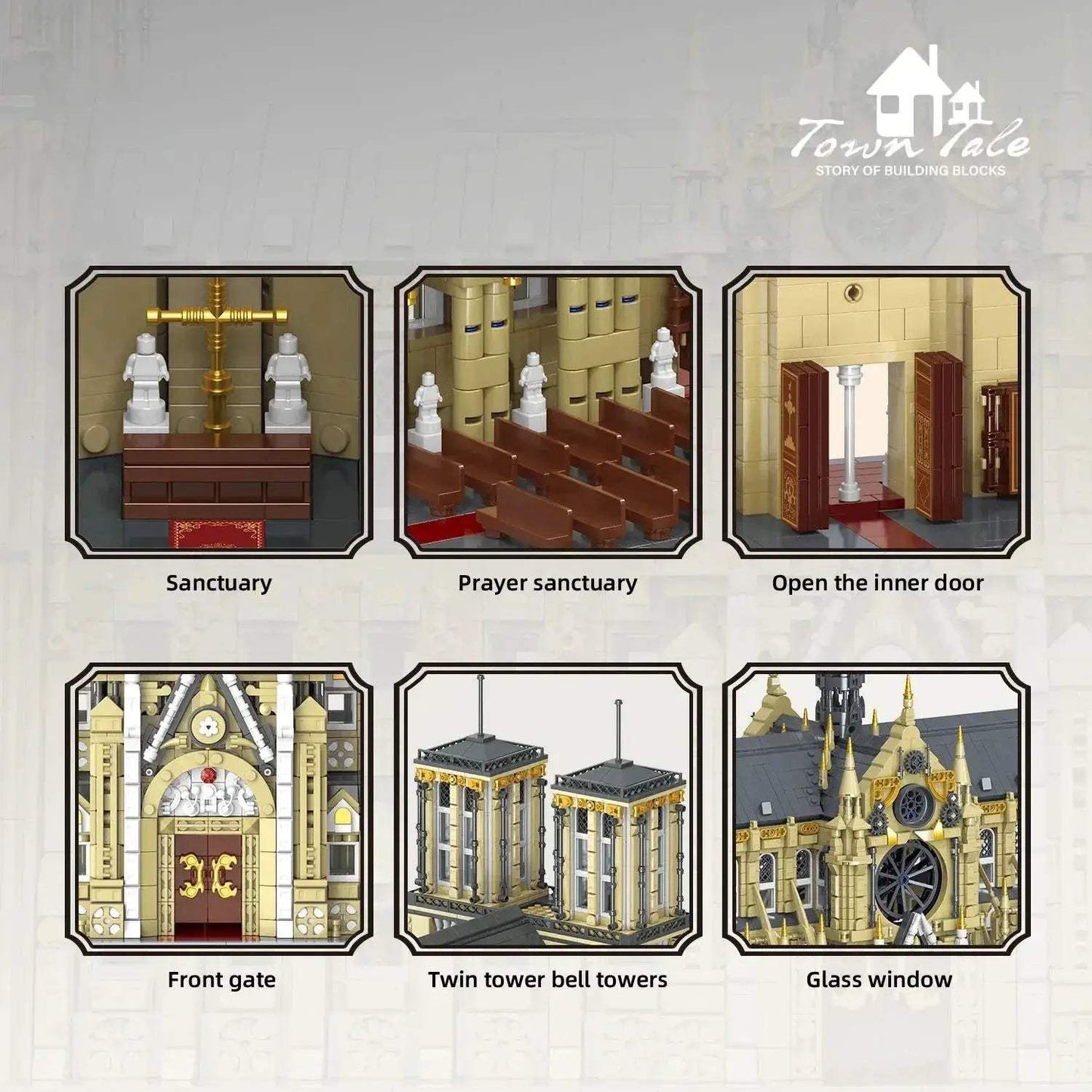 Lego Compatible Notre Dame Paris Architectural Model Kit Challenging Build - ToylandEU