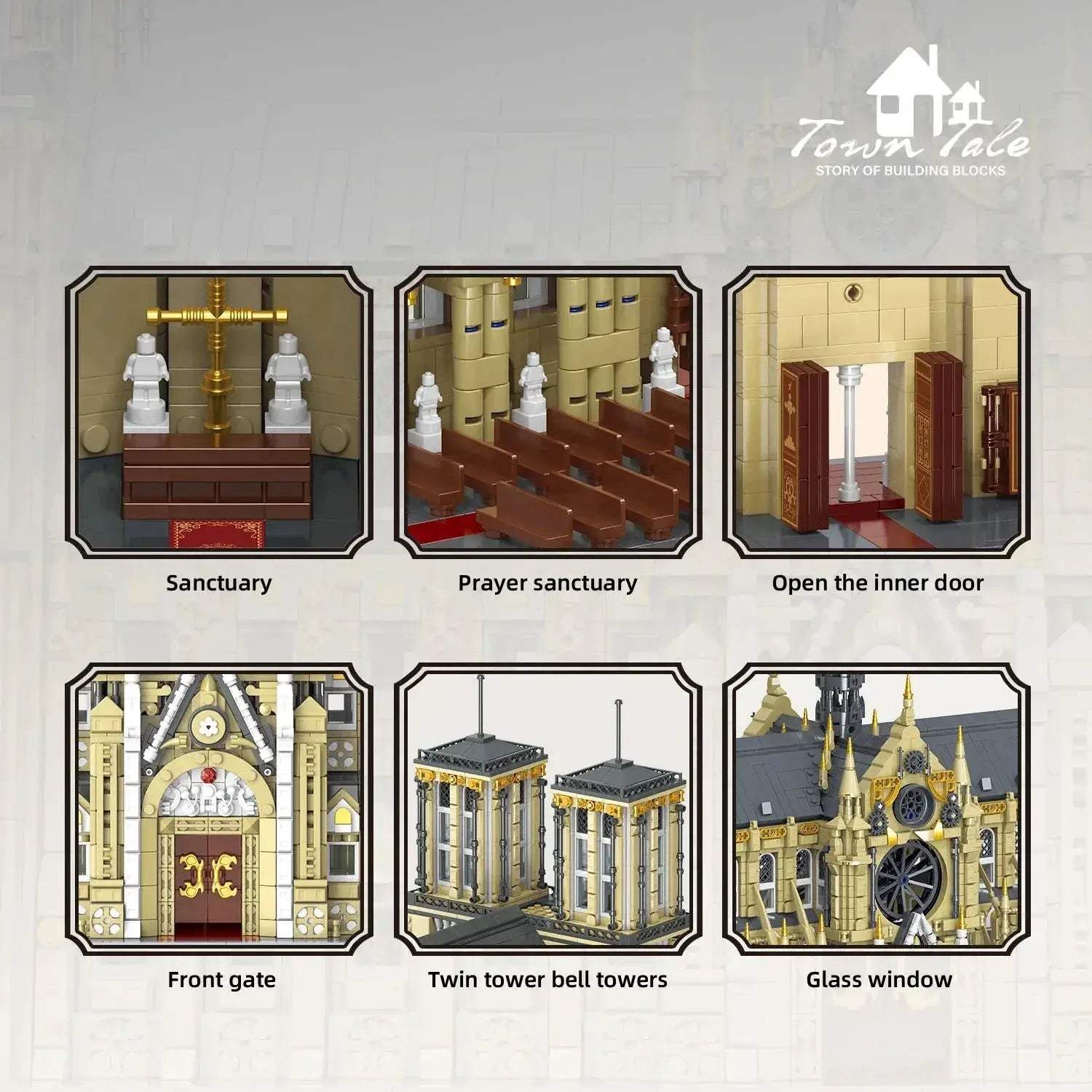 Lego Compatible Notre Dame Paris Architectural Model Kit Challenging Build - ToylandEU