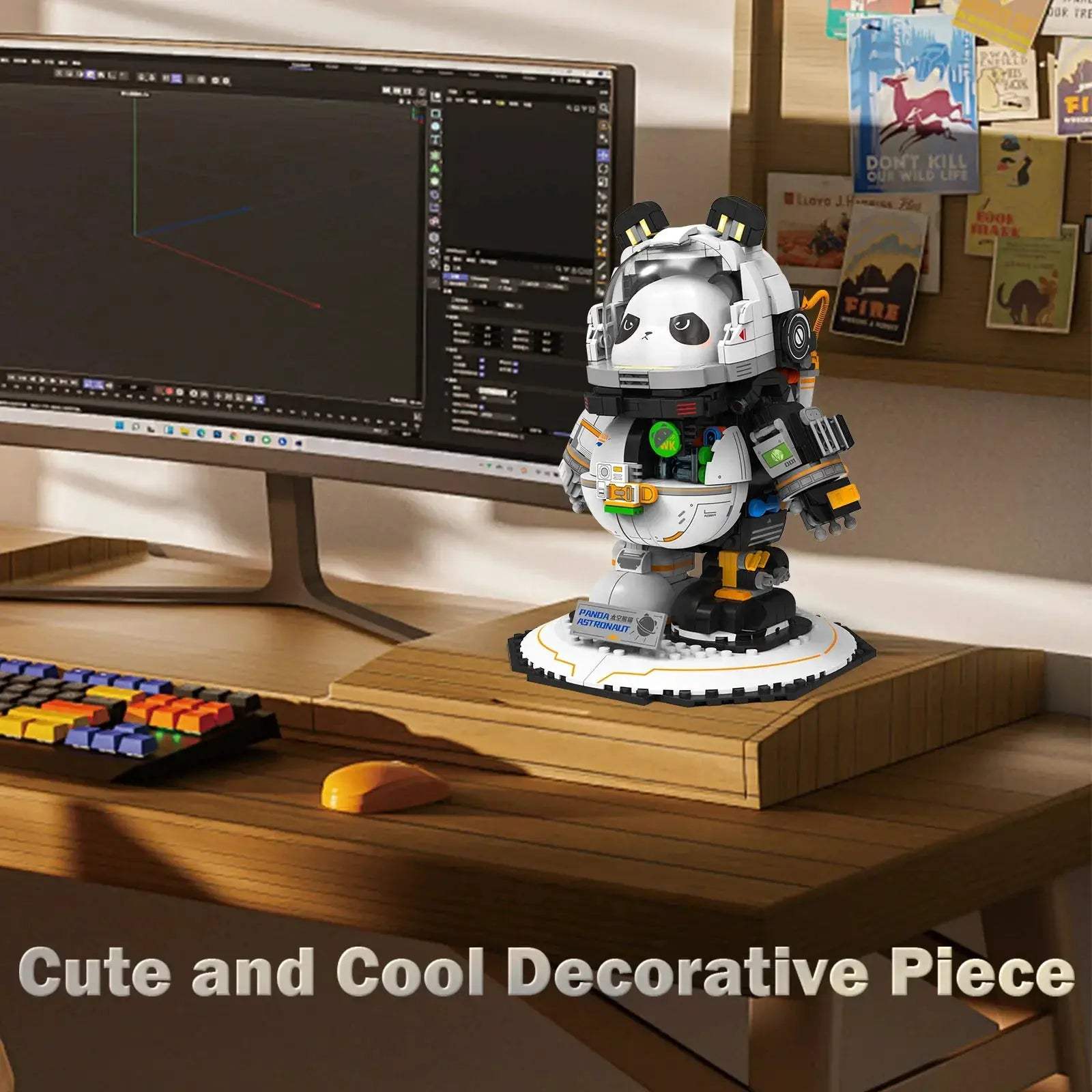  Lego Compatible Panda Space Astronaut Display Model -  ToylandEU™