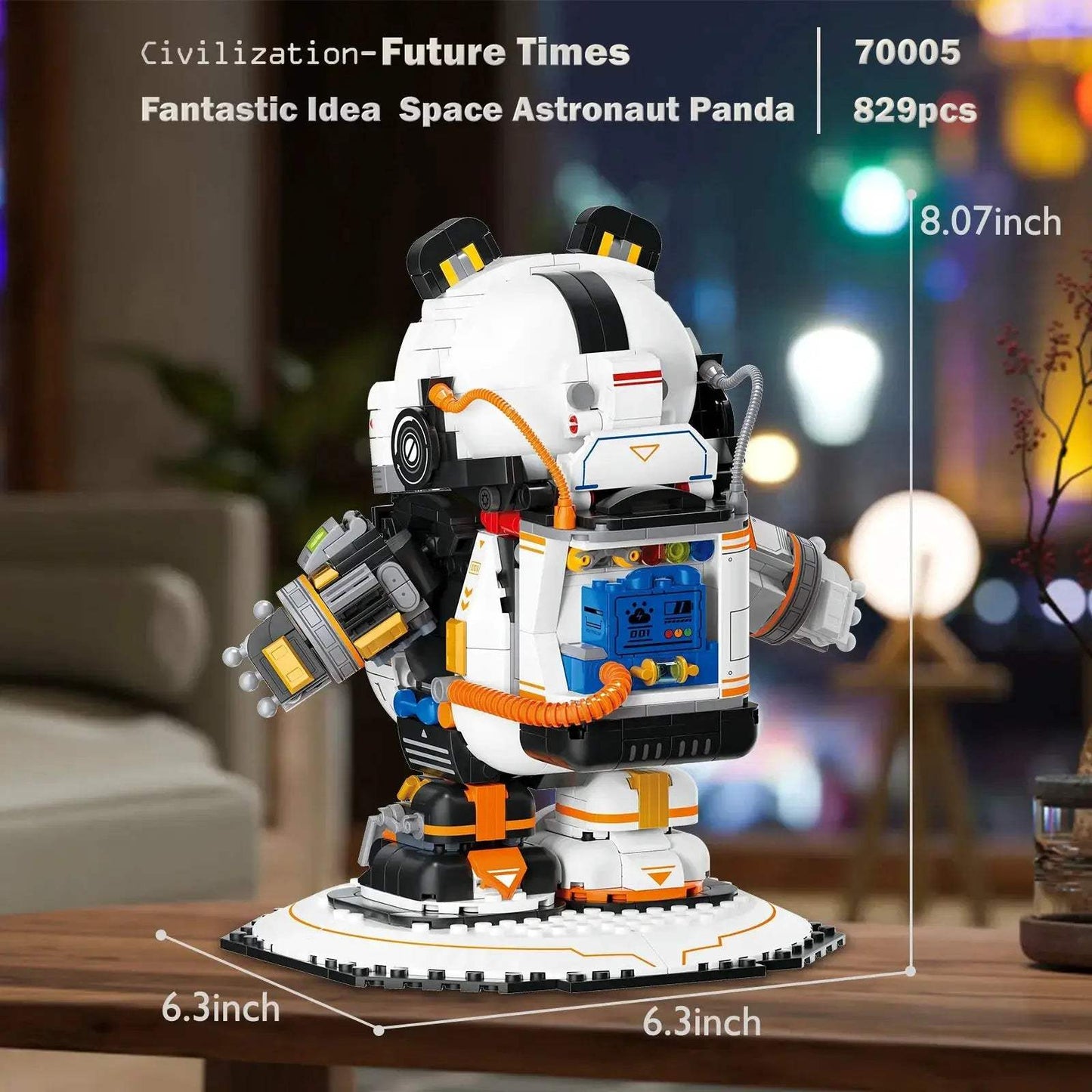  Lego Compatible Panda Space Astronaut Display Model -  ToylandEU™