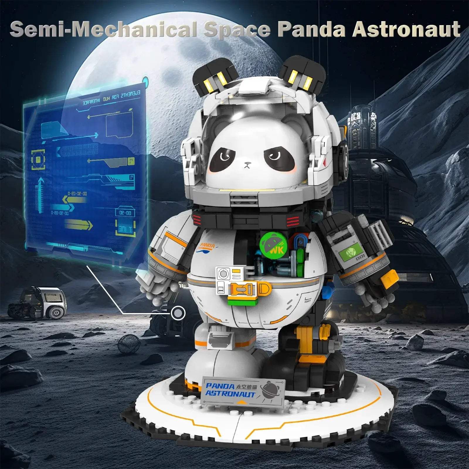  Lego Compatible Panda Space Astronaut Display Model -  ToylandEU™