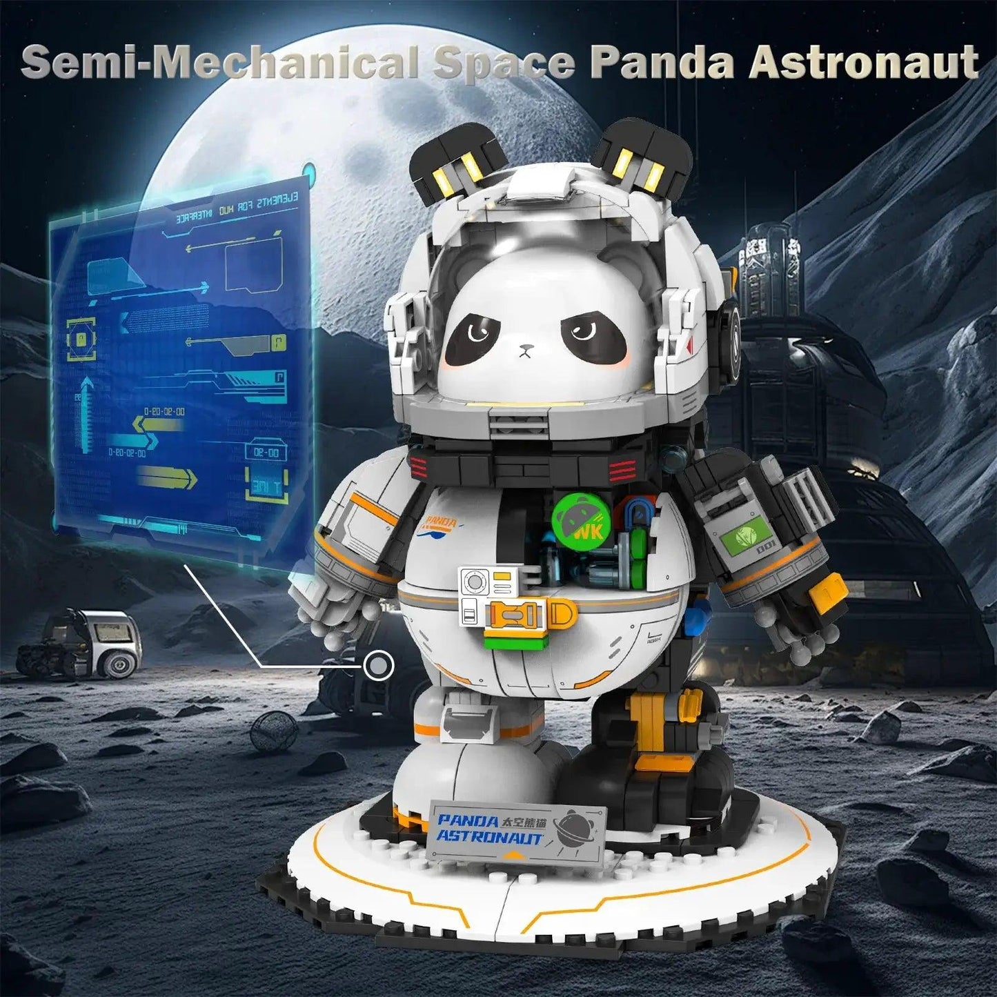  Lego Compatible Panda Space Astronaut Display Model -  ToylandEU™