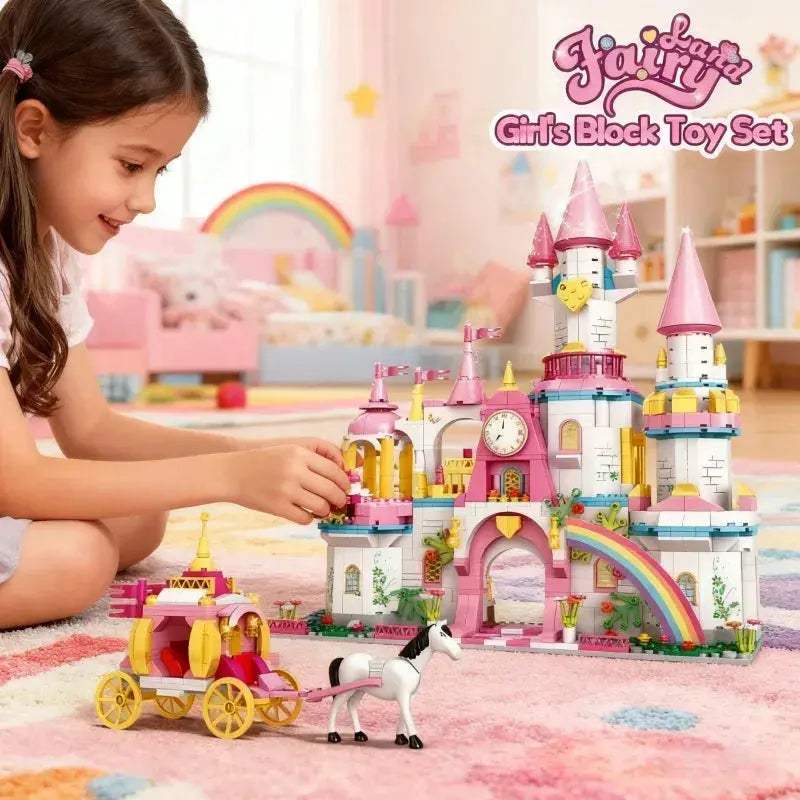 Lego Compatible Princess Building Block Toys Swan Lake Castle Set - ToylandEU