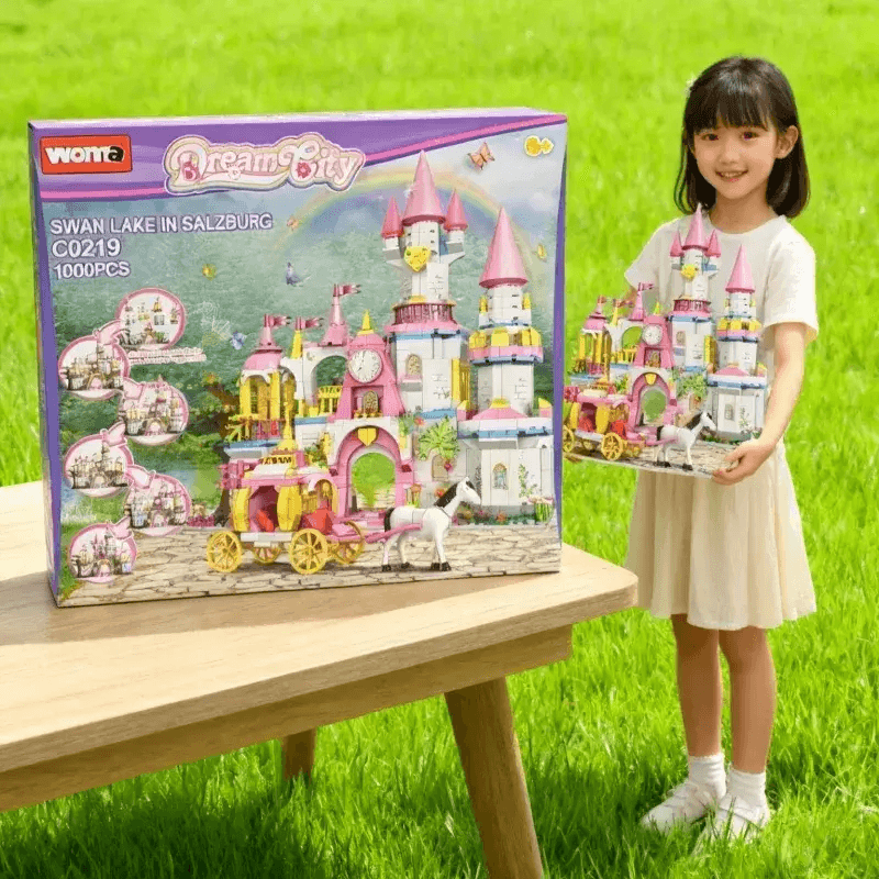 Lego Compatible Princess Building Block Toys Swan Lake Castle Set - ToylandEU