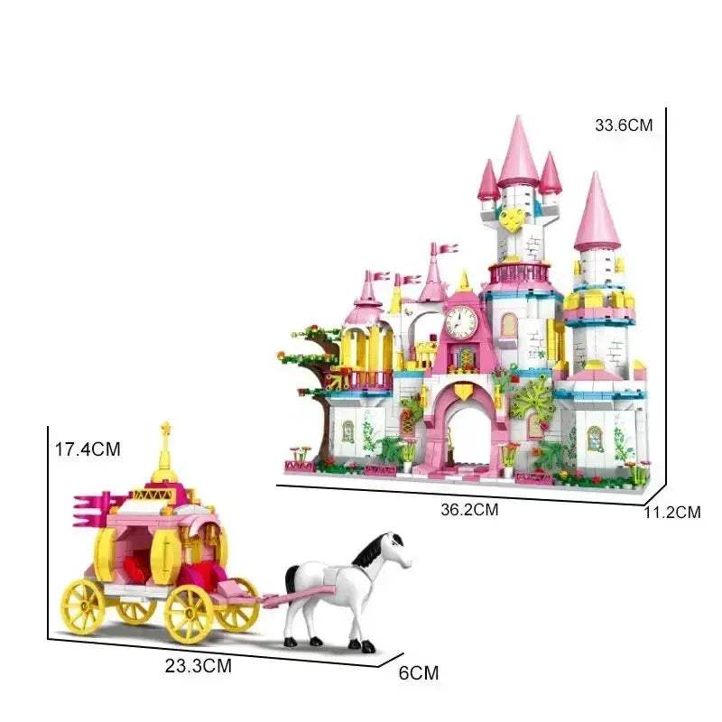 Lego Compatible Princess Building Block Toys Swan Lake Castle Set - ToylandEU