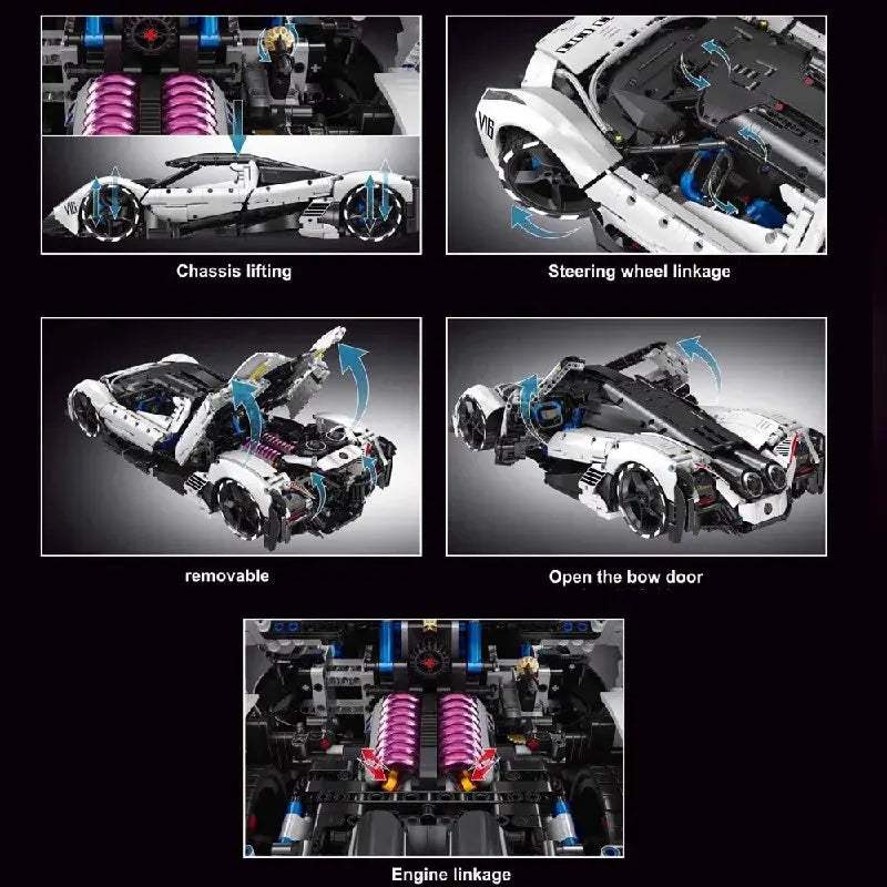  Lego Compatible RC Supercar Model Kit 4016 Pieces Set -  ToylandEU™