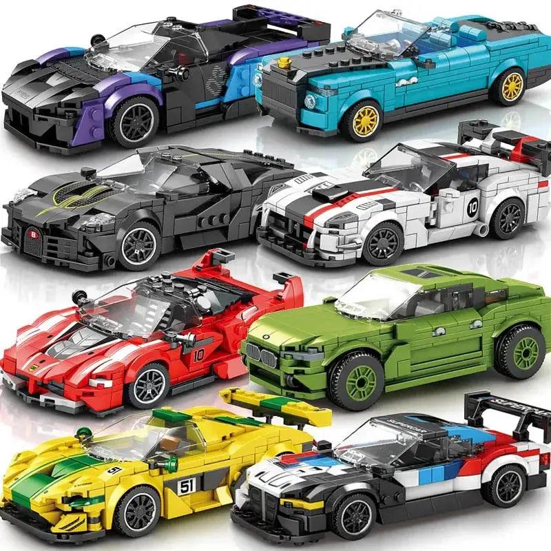  Lego Compatible Racing Car Building Blocks Set Durable -  ToylandEU™