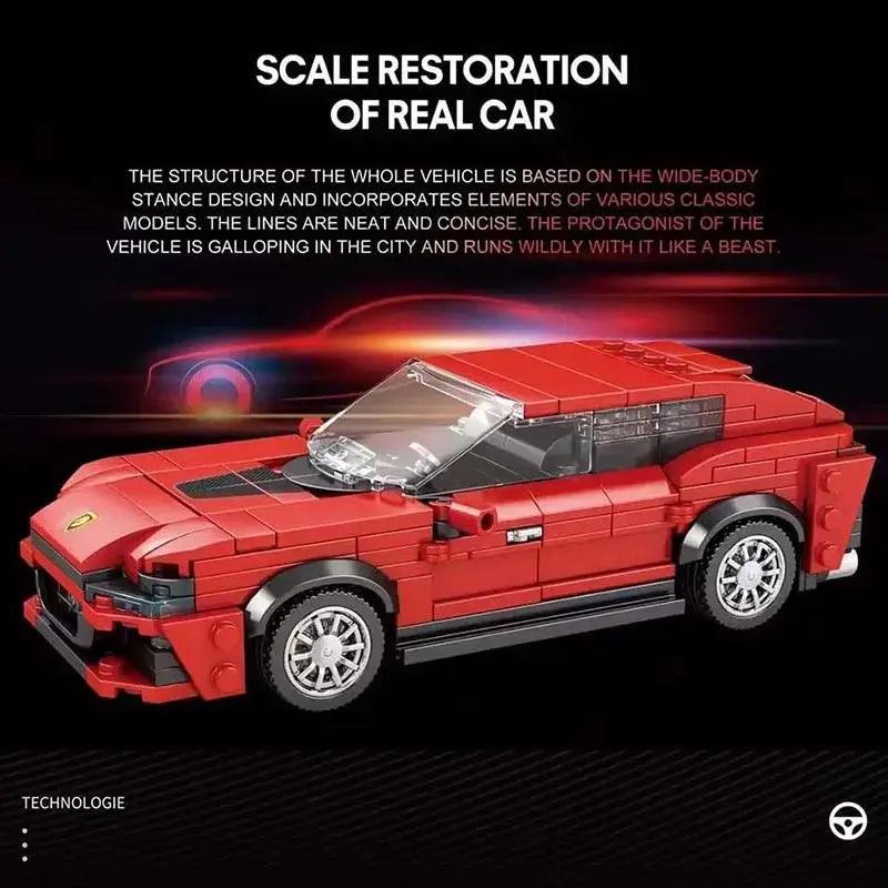  Lego Compatible Racing Car Building Blocks Set Durable -  ToylandEU™