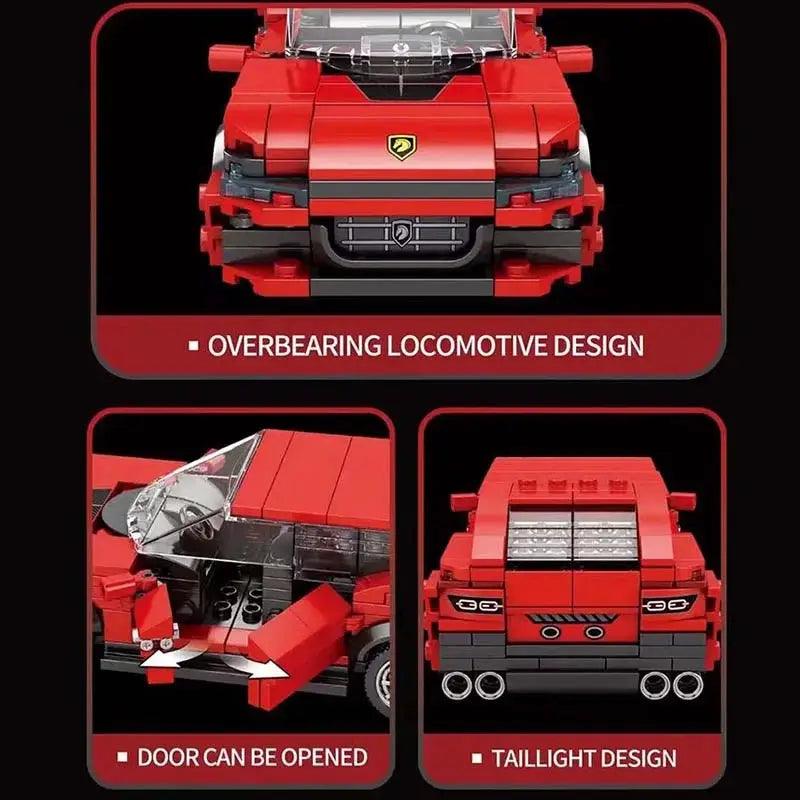  Lego Compatible Racing Car Building Blocks Set Durable -  ToylandEU™